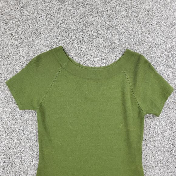 Joseph A Basic Shirt Womens S Green‎ Plain Stretch Fit Pullover Scoop Neck Layer - Picture 10 of 12